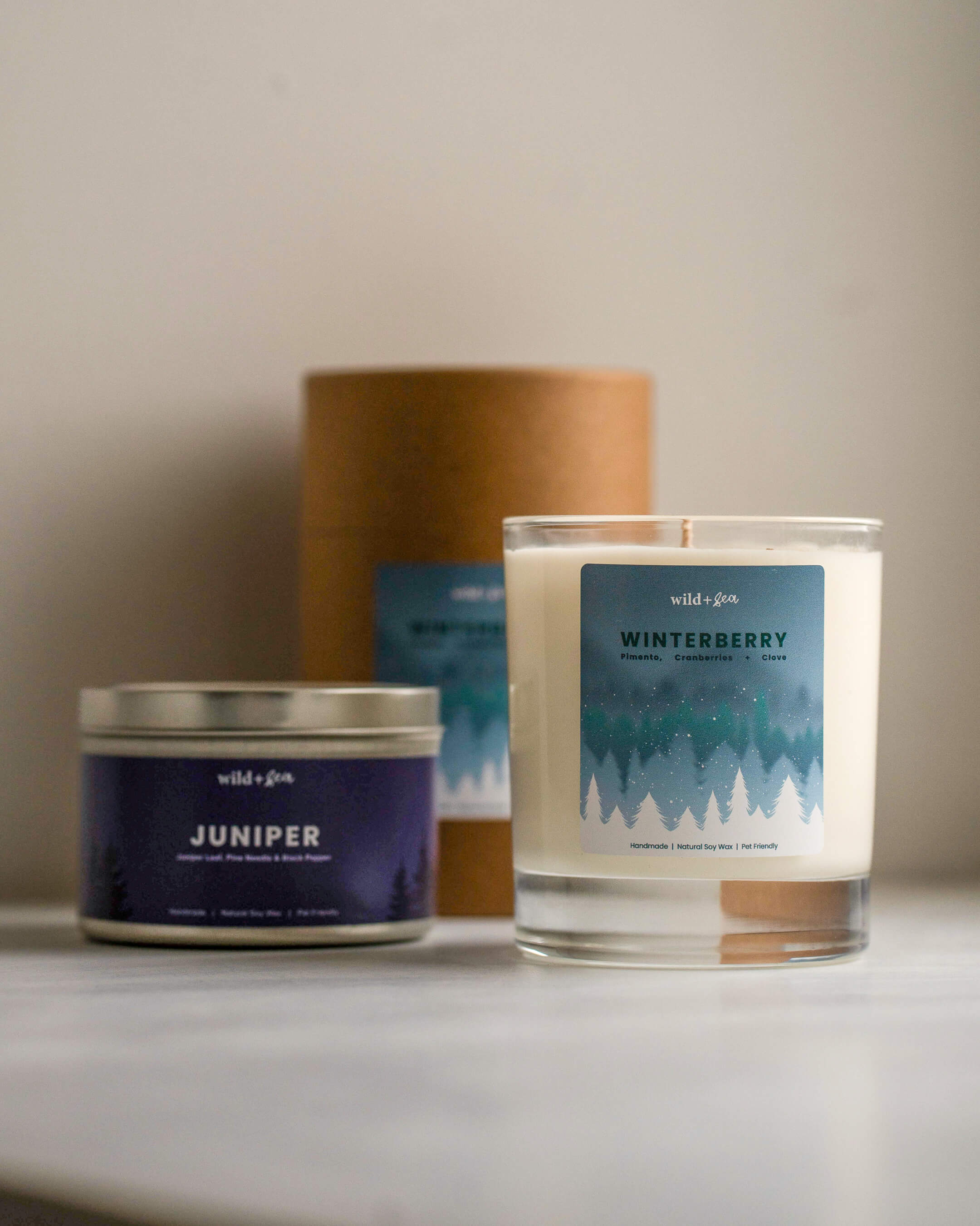 Winter Forest Candle Bundle (1 Large + 1 Medium)