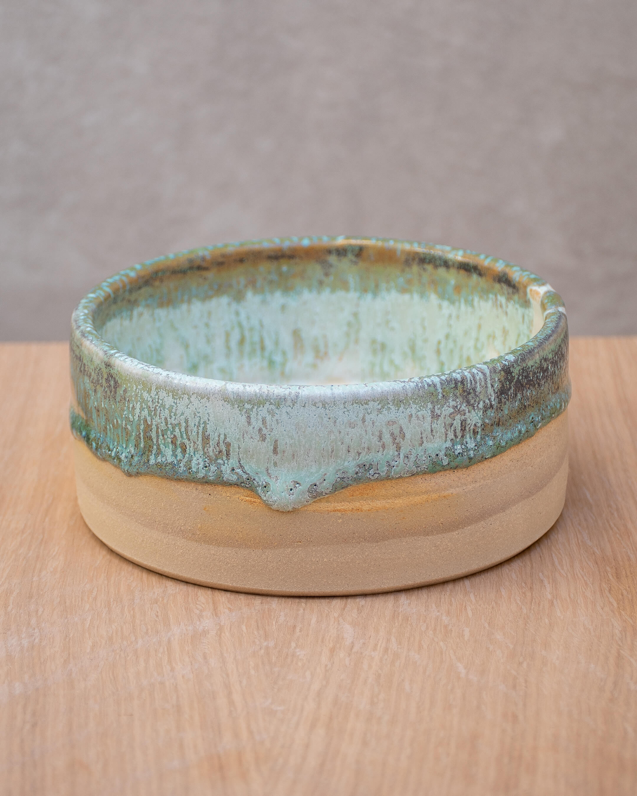 Lichen #4 - Hand Thrown Dog Bowl (15 x 6.5cm)