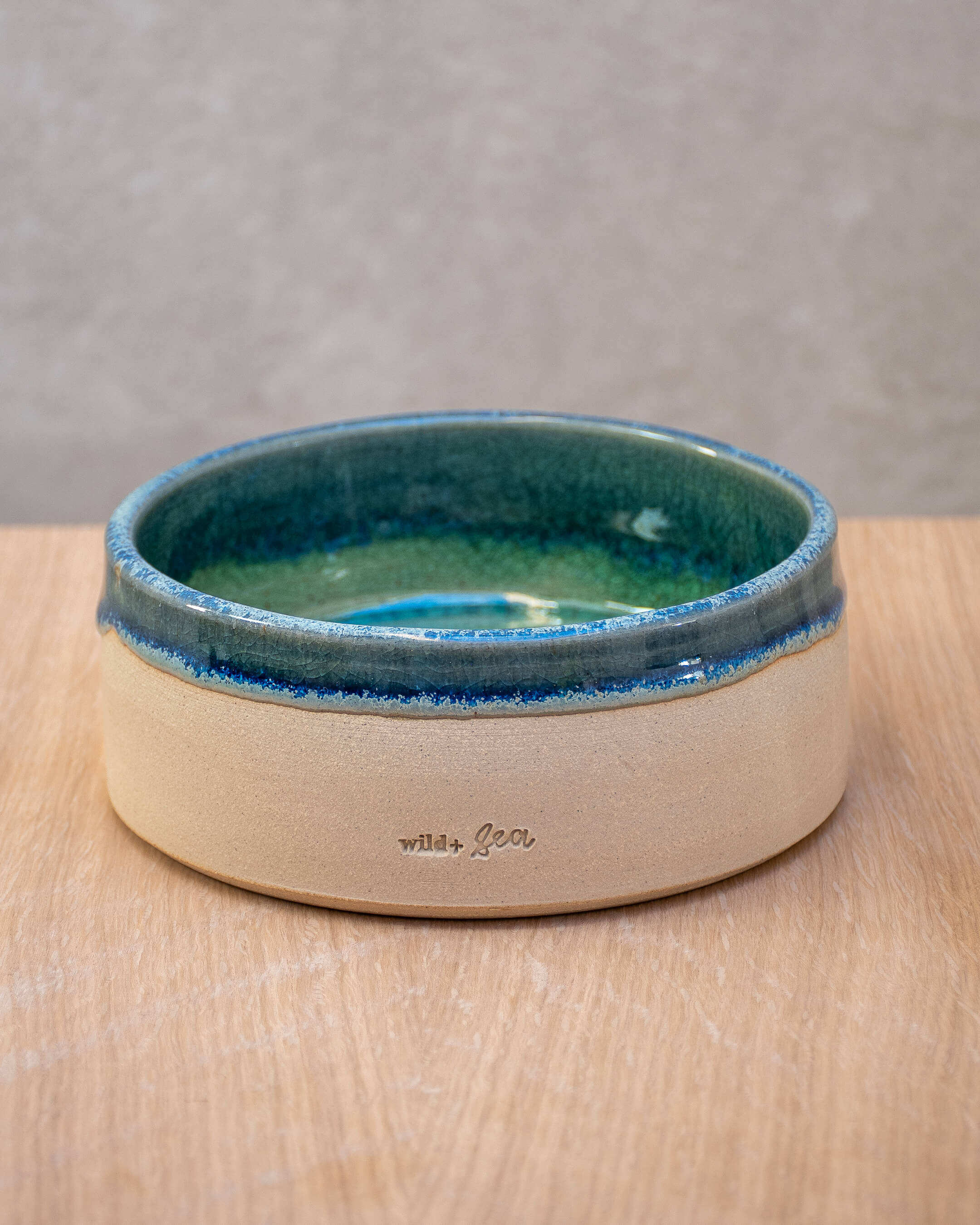 Cuan #2 - Hand Thrown Dog Bowl (14.5 x 5.5cm)