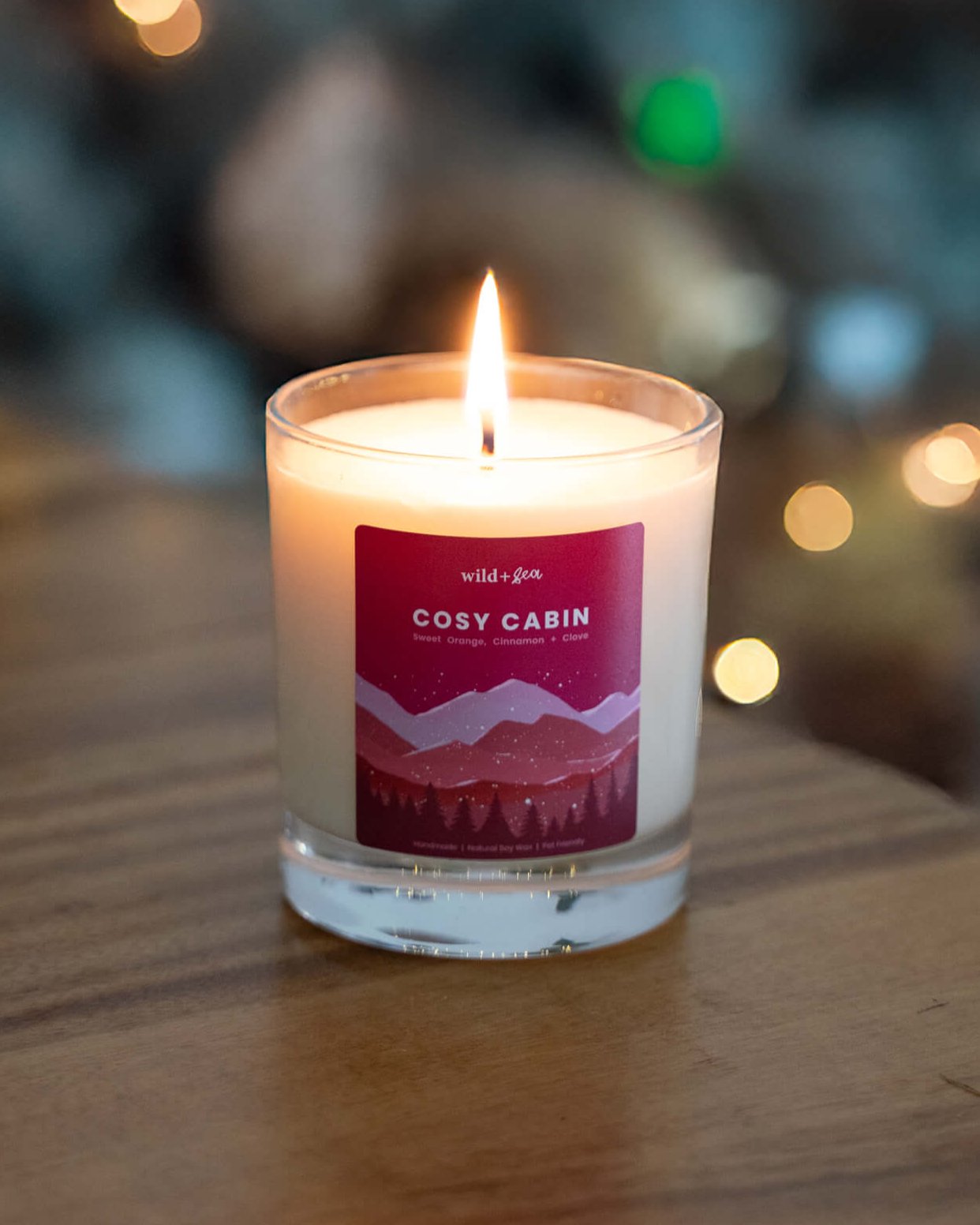 COSY CABIN | Orange, Cinnamon + Clove | Soy Wax Pet Friendly Candle