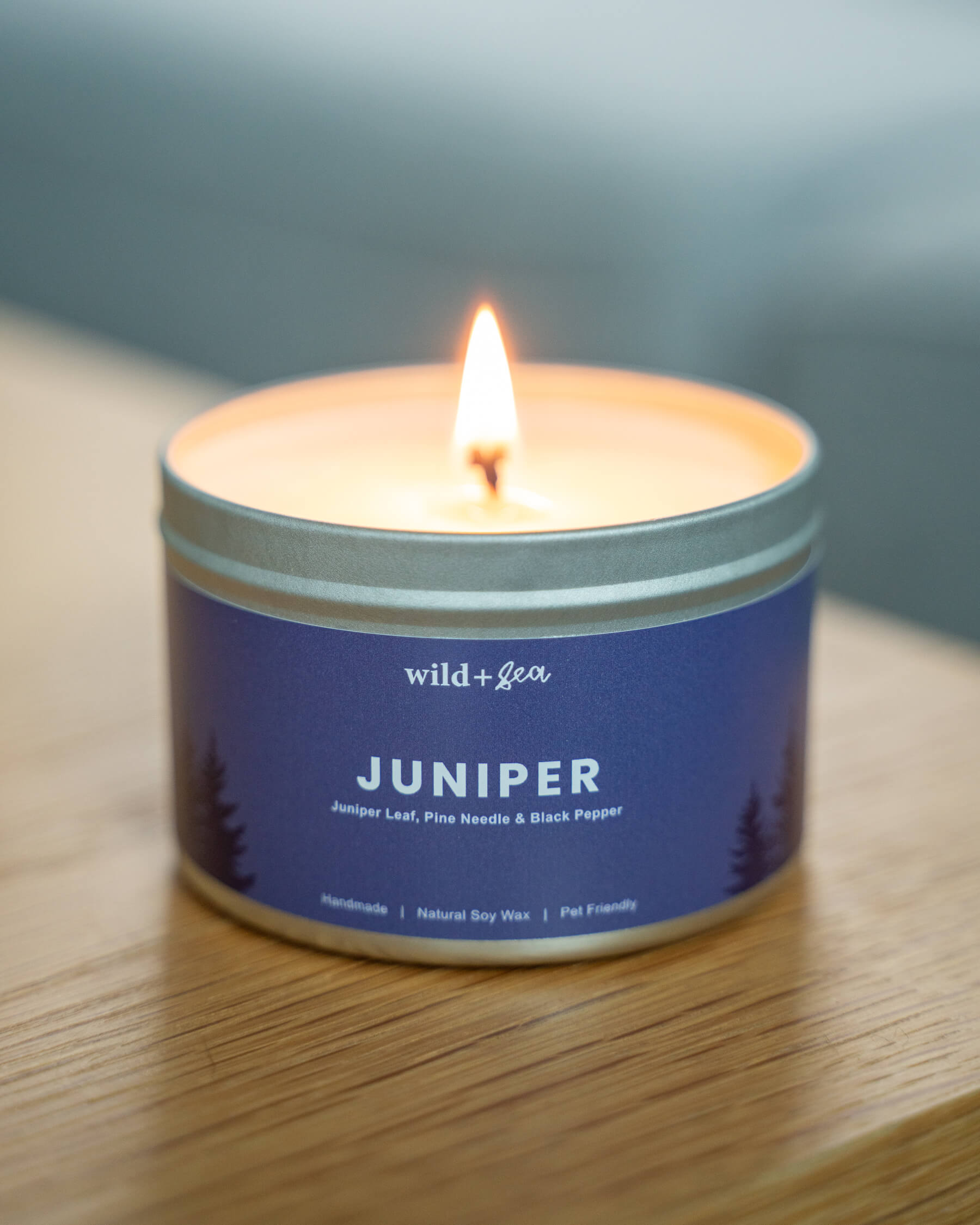 JUNIPER | Juniper, Pine & Black Pepper | Soy Wax Pet Friendly Candle